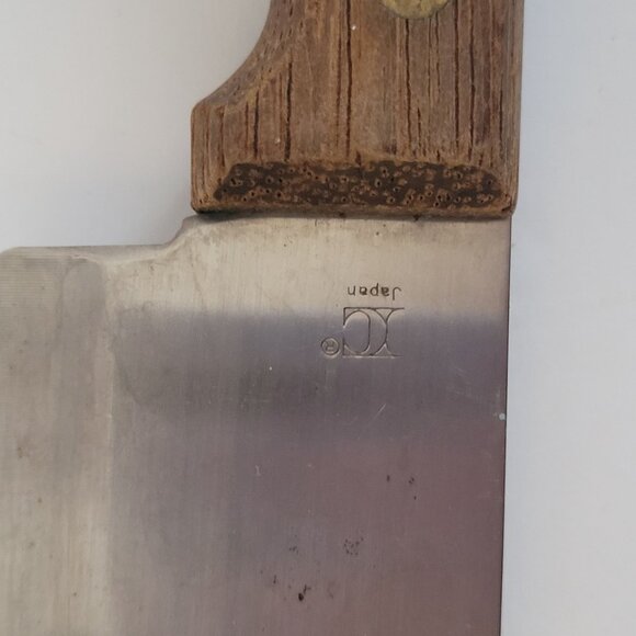 Vintage Santa Fe Chefs Knife 10" Stainless Steel Blade With Wooden Handle - Picture 5 of 6